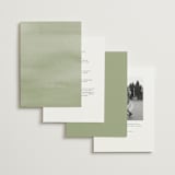"Canopy" - Wedding Invitations in Ivy by Everett Paper Goods - Back of Card Options