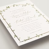 "Canopy" - Wedding Invitations in Ivy by Everett Paper Goods - Detail