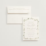 "Canopy" - Wedding Invitations in Ivy by Everett Paper Goods - Invitation with Envelope