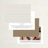 "Engraved Flowers" - Wedding Invitations in Gold by Phrosné Barwood - Back of Card Options