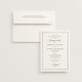 "Eloquence" - Wedding Invitations in Snow by Kimberly FitzSimons - Invitation with Envelope