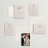 "Natural Monogram" - Wedding Invitations in Porcelain by Jennifer Postorino - Invitation Suite