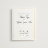 "Traditionalist" - Wedding Invitations in Snow by Sarah Brown - Front