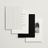 "Traditionalist" - Wedding Invitations in Snow by Sarah Brown - Back of Card Options