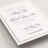 "Traditionalist" - Wedding Invitations in Snow by Sarah Brown - Detail