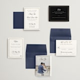 "Traditionalist" - Wedding Invitations in Snow by Sarah Brown - Invitation Suite