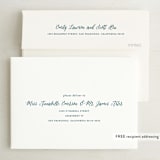 "Strands Of Lights" - Wedding Invitations in Navy by Hooray Creative - FREE Recipient Addressing