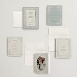 "Floral Romance" - Wedding Invitations in Something Blue by Gwen Bedat - Invitation Suite