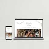 "Vine Wrap" - Wedding Invitations in Cotton by Amy Kross - FREE Wedding Website