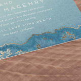 "Sea Crest" - Wedding Invitations in Turquoise by Kaydi Bishop - Detail