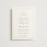 "Chic Monogram" - Wedding Invitations in Porcelain by Mansi Verma - Front