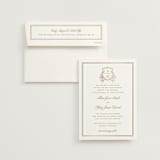 "Chic Monogram" - Wedding Invitations in Porcelain by Mansi Verma - Invitation with Envelope
