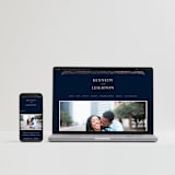 "Opulent Border" - Wedding Invitations in Dark Navy by Hooray Creative - FREE Wedding Website