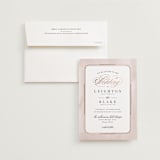 "Forever Elegant" - Wedding Invitations in Mauve by Hooray Creative - Invitation with Envelope