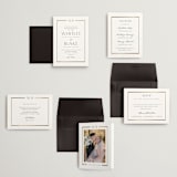 "Luster" - Wedding Invitations in Cotton by Stacey Meacham - Invitation Suite
