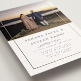 "Gilded Frame" - Wedding Invitations in Pearl by Nicole Walsh - Detail