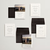 "Gilded Frame" - Wedding Invitations in Pearl by Nicole Walsh - Invitation Suite