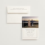 "Gilded Frame" - Wedding Invitations in Pearl by Nicole Walsh - Invitation with Envelope