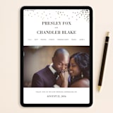 "Thrilling" - Wedding Invitations in Snow by Design Lotus - FREE Wedding Website