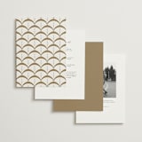 "Intertwined" - Wedding Invitations in Pearl by Janean Hinger - Back of Card Options