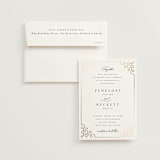 "Intertwined" - Wedding Invitations in Pearl by Janean Hinger - Invitation with Envelope