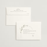 "Botanical Arches" - Wedding Invitations in Moss by Kelly Schmidt - FREE Recipient Addressing