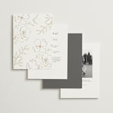 "Here With You" - Wedding Invitations in Classic Bride by Design Lotus - Back of Card Options