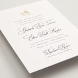 "Here With You" - Wedding Invitations in Classic Bride by Design Lotus - Detail