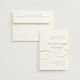 "Forever And" - Wedding Invitations in Snow by Jen Banks - Invitation with Envelope