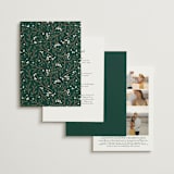 "Illuminated Storybook" - Wedding Invitations in Evergreen by Alethea and Ruth - Back of Card Options