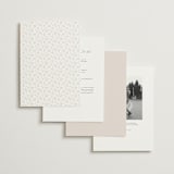 "Courtyard" - Wedding Invitations in Lily by Owl and Toad - Back of Card Options