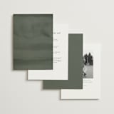 "Minimal Circle" - Wedding Invitations in Moss by Kelly Schmidt - Back of Card Options