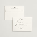 "Minimal Circle" - Wedding Invitations in Moss by Kelly Schmidt - FREE Recipient Addressing