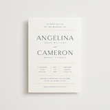 "Sophisticate" - Wedding Invitations in Silk by Kelly Schmidt - Front