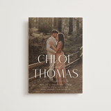 "Overlay" - Wedding Invitations in Silk by Kelly Schmidt - Front