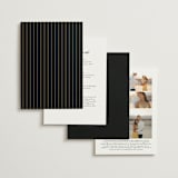 "Nouveau flowers" - Wedding Invitations in Onyx by Ana de Sousa - Back of Card Options