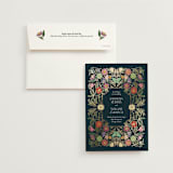 "Gilded Tapestry" - Wedding Invitations in Midnight Garden by Simona Camp - Invitation with Envelope