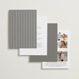 "Simple Lines" - Wedding Invitations in Snow by Michelle Taylor - Back of Card Options