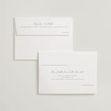 "Simple Lines" - Wedding Invitations in Snow by Michelle Taylor - FREE Recipient Addressing
