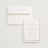 "Regal" - Wedding Invitations in Porcelain by Nicole Walsh - Invitation with Envelope