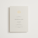 "Simple Seashell" - Wedding Invitations in Sand by Hannah Bowman - Front