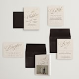 "Mirin" - Wedding Invitations in Linen by Kate Ahn - Invitation Suite