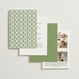 "Palm Monogram" - Wedding Invitations in Leaf by Olivia Raufman - Back of Card Options