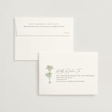 "Palm Monogram" - Wedding Invitations in Leaf by Olivia Raufman - FREE Recipient Addressing