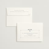 "Woven" - Wedding Invitations in Navy by Baumbirdy - FREE Recipient Addressing