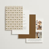 "Tuileries" - Wedding Invitations in Golden by Claudia Orengo - Back of Card Options