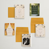 "Tuileries" - Wedding Invitations in Golden by Claudia Orengo - Invitation Suite