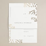 "Swoon" - Wedding Invitations in Cotton by Carolyn Nicks - Assembled with Belly Band
