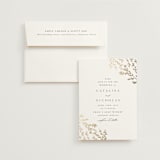 "Swoon" - Wedding Invitations in Cotton by Carolyn Nicks - Invitation with Envelope