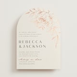 "Lovely" - Wedding Invitations in Creme by Stardust Design Studio - Front